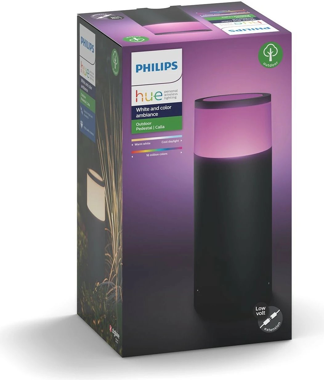 Dritë smart Philips Hue Calla, LED, alumini, e zezë Dritë smart Philips Hue Calla, LED, alumini, e zezë