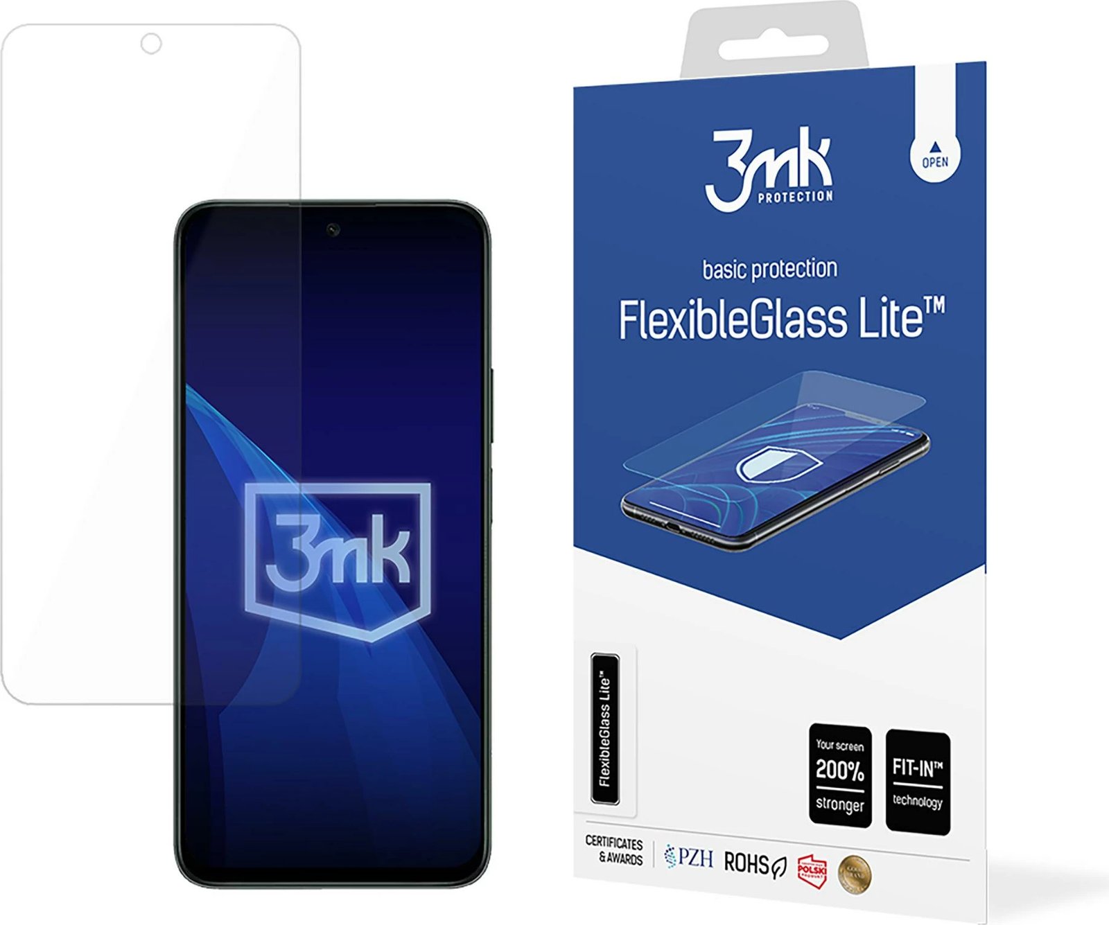 Xham hibrid mbrojtës për ekran, 3mk Protection FlexibleGlass Lite për Honor X7c 4G/5G, ultra i hollë