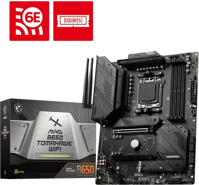 Pllakë amë MSI MAG B650 TOMAHAWK WIFI, Socket AM5, ATX, DDR5, e zezë