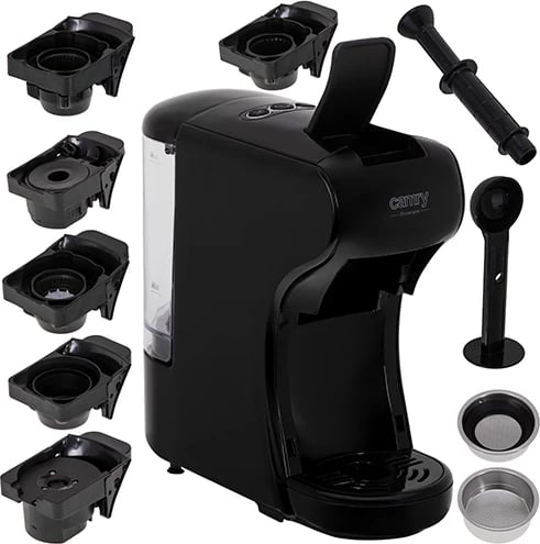 Makineri espresso multi-kapsula, Adler CR 4414bb, pompë 19 bar, 0.6L, 1450W, e zezë