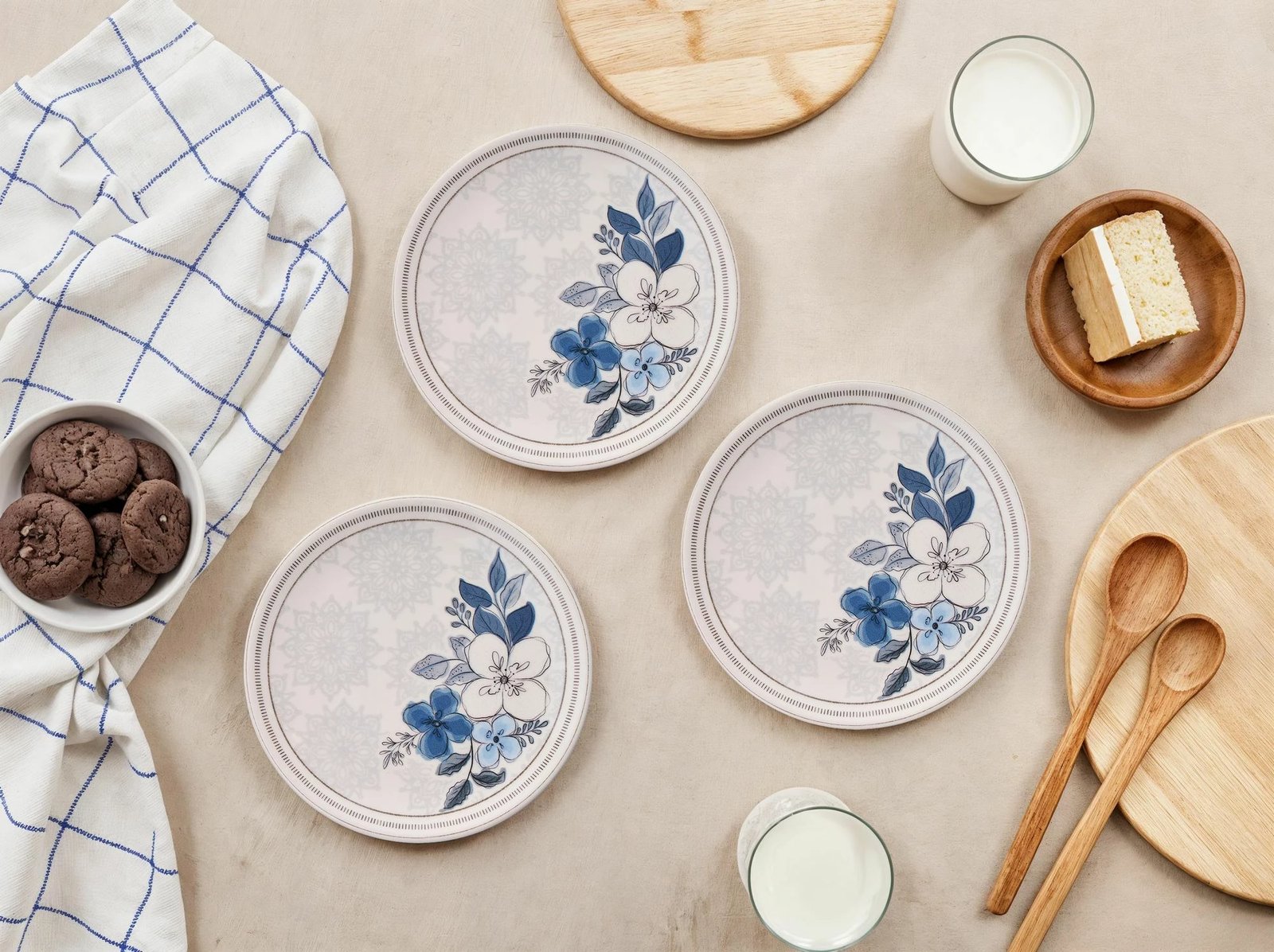 Set pjatash për ëmbëlsira (6 copë), Hermia Concept, Flover Garden