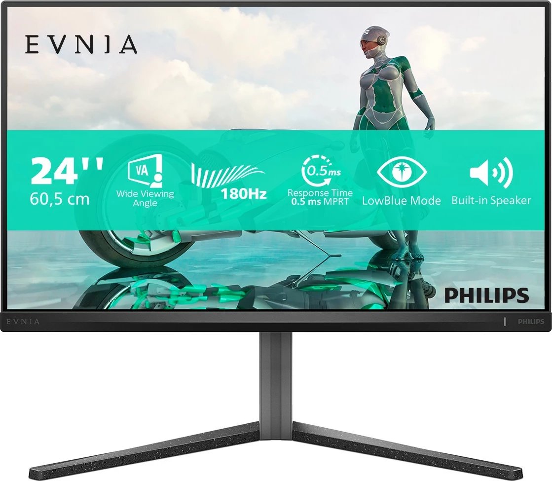 Monitor Philips 24M2N3200A 24 inç, Full HD, 180Hz, IPS, altoparlantë të integrum, zi/gri Monitor Philips 24M2N3200A 24 inç, Full HD, 180Hz, IPS, altoparlantë të integrum, zi/gri