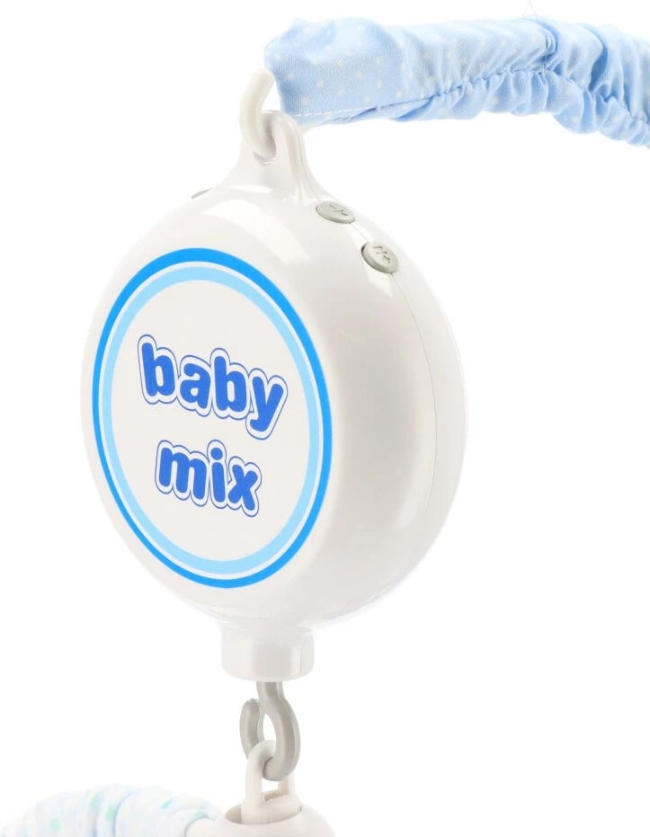 Karusel muzikor për krevat, Baby Mix, moose & bears, 30 melodi, me lëvizje, bateri 2x AA, multingjyrësh