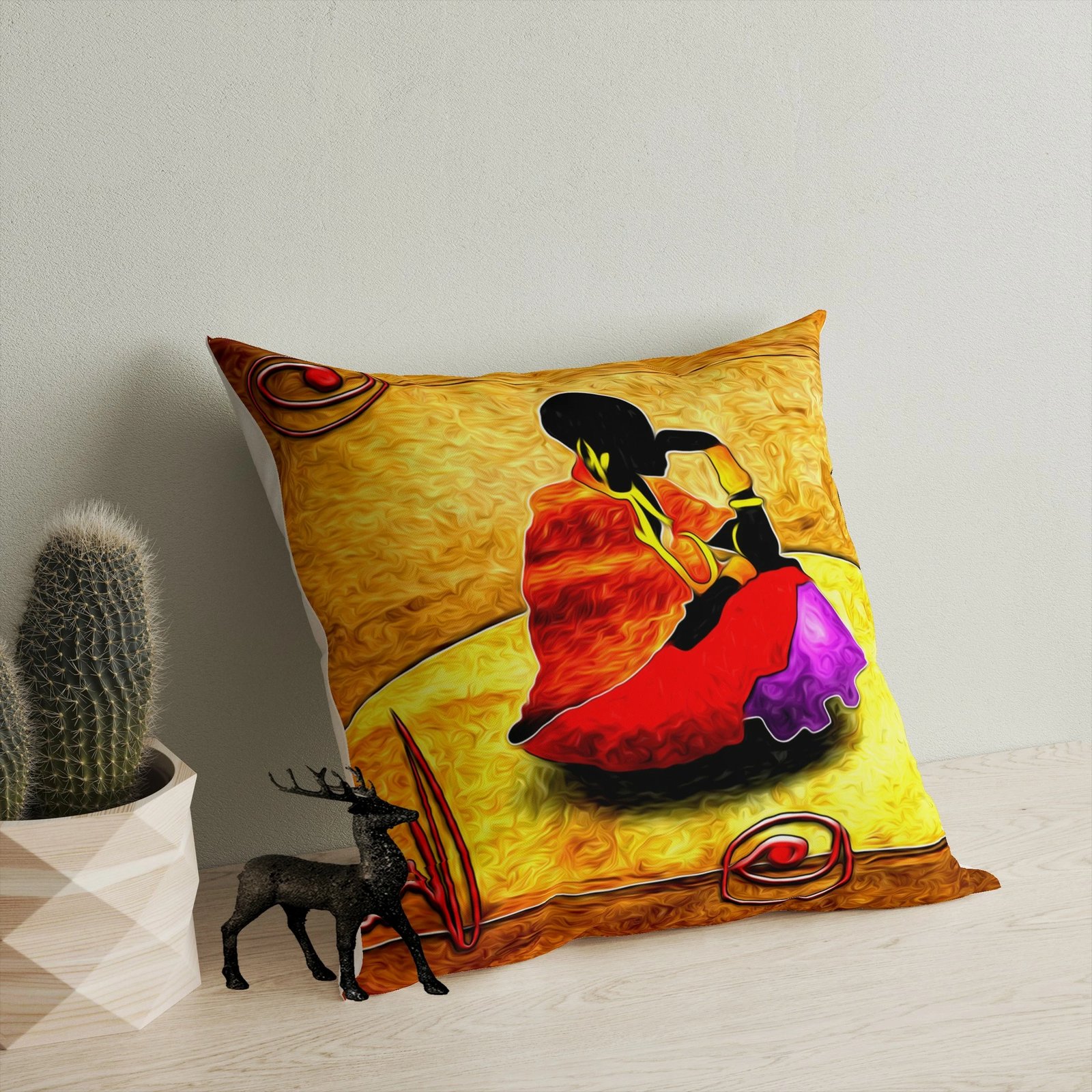 Jastëk dekorativ Evila Originals, shumëngjyrësh, A11947, 43x43cm