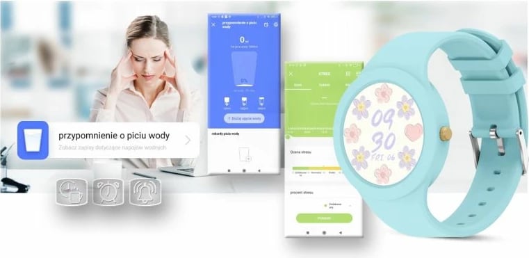 Smartwatch për femra Gravity, blu