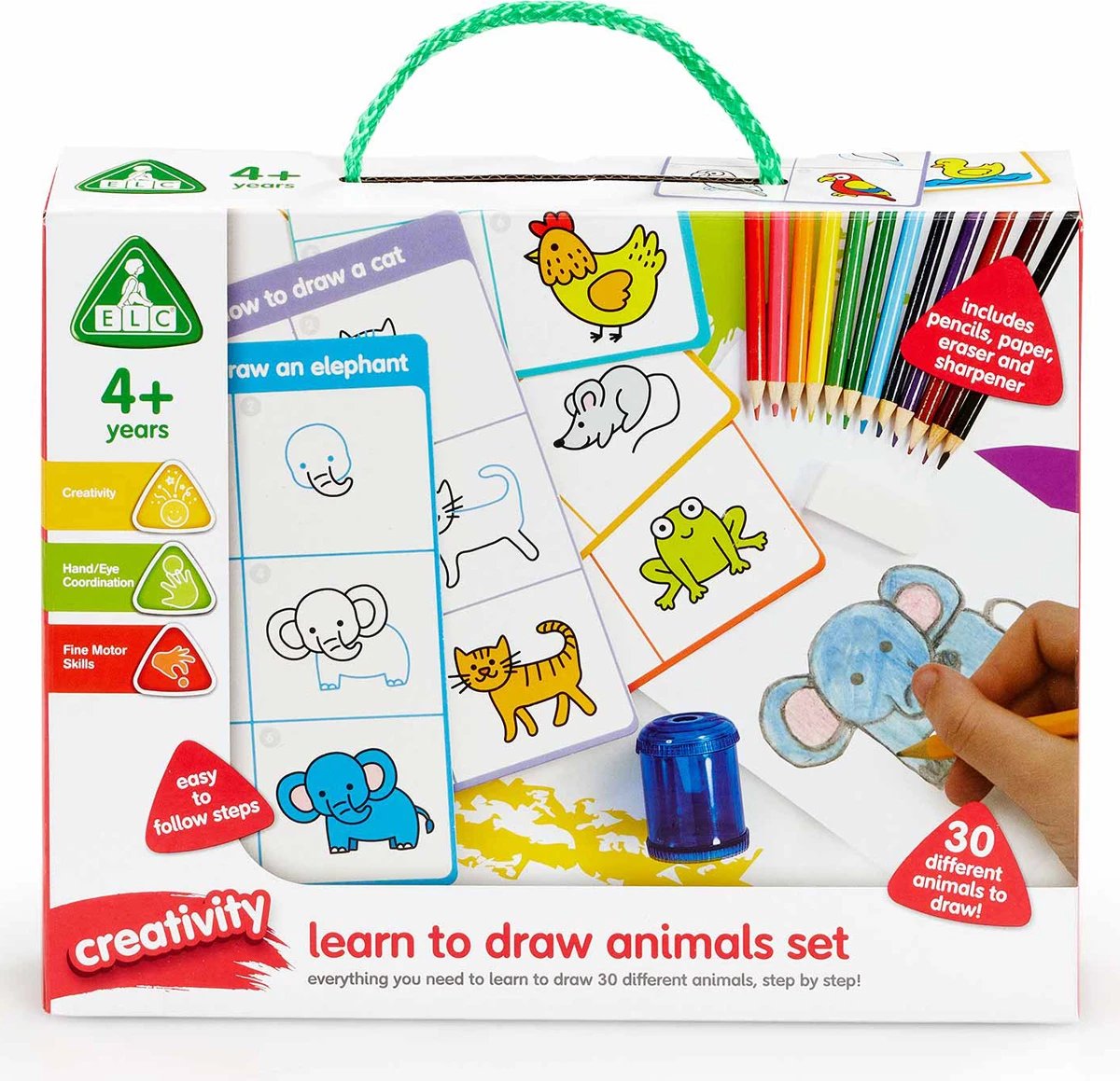 Set me figura për ngjyrosje Early Learning Centre Learn To Draw Animals Craft