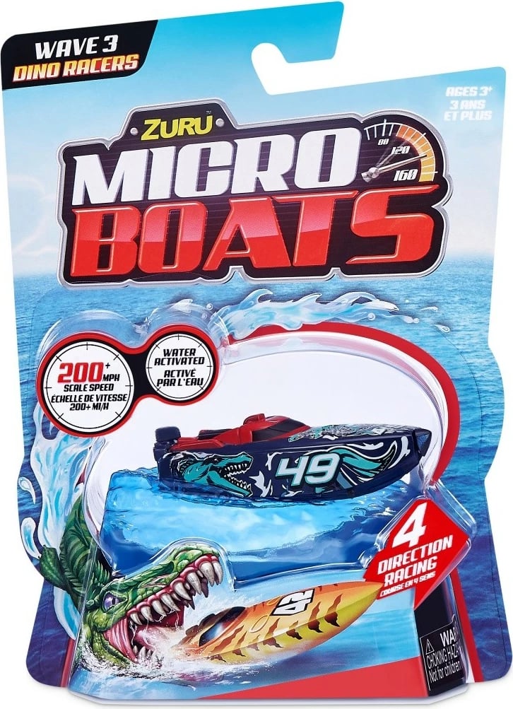 Lodër barkë ZURU Robo Alive Micro Boat Series 3, plastikë, ngjyra të ndryshme