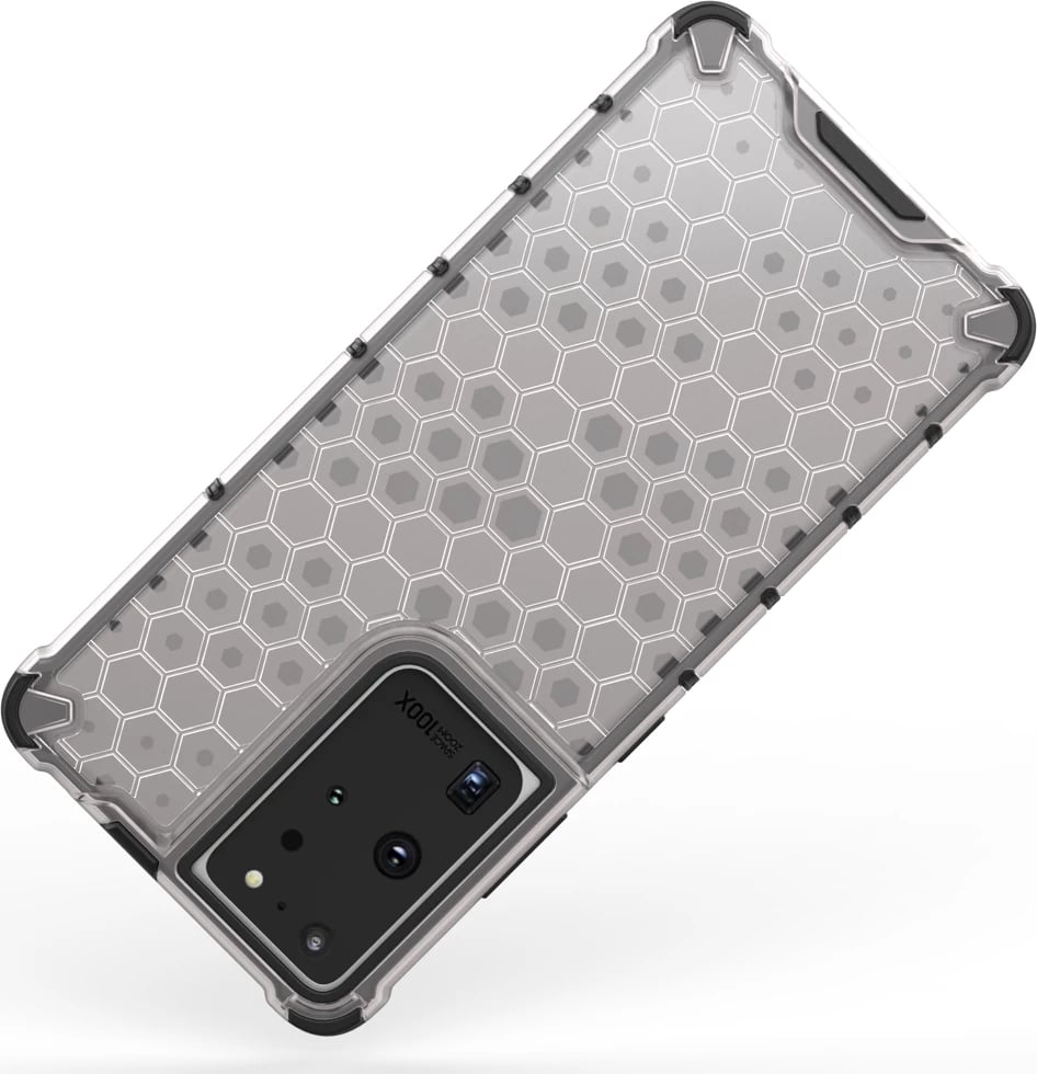 Mbështjellës Hurtel Honeycomb për Samsung Galaxy S22 Ultra, transparent