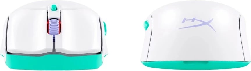 Maus HyperX Pulsefire Haste 2 Core 8R2E7AA pa tela 2.4 GHz/Bluetooth 12000 DPI 6 butona RGB 70 g, i bardhë