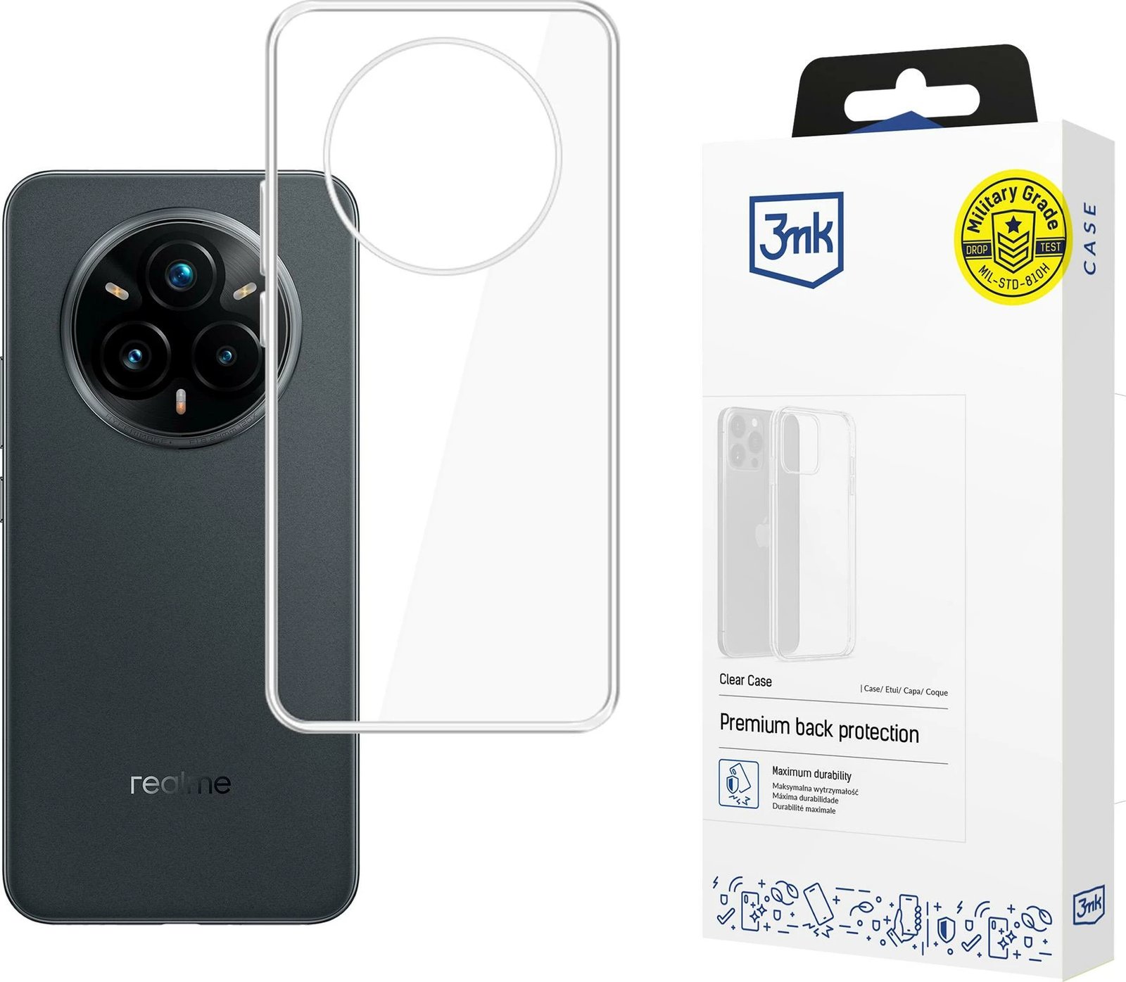 Mbështjellës 3mk Protection për Realme 14 Pro+, Transparent