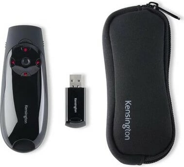 Prezenter wireless Kensington Presenter Expert, laser i kuq, kontroll kursor, RF, USB, 45 m, i zi
