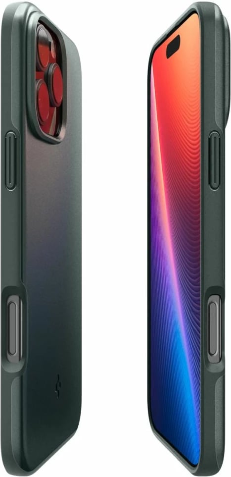 Mbështjellës, Spigen, Thin Fit Mag për iPhone 16 Pro Max, MagSafe, 1.55mm, i gjelbër