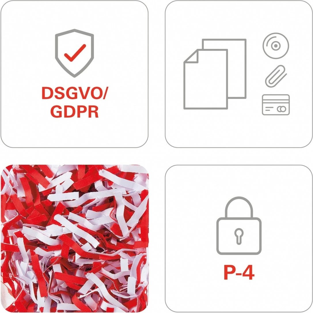 Makineri për copëtim dokumentesh HSM shredstar X13, 23L, prerje kryqëzuese, e bardhë