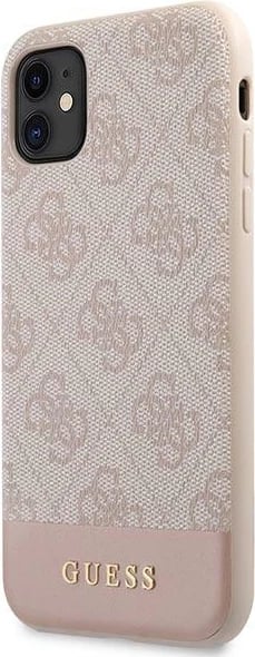 Mbështjellës Guess 4G Stripe për iPhone 11/XR 6.1", Rozë