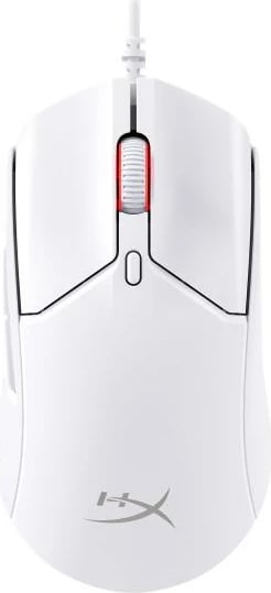 Maus gaming, HyperX Pulsefire Haste 2 6N0A8AA, 26K DPI, 8000 Hz, 6 butona programueshëm, 53 g, me kabllo, e bardhë