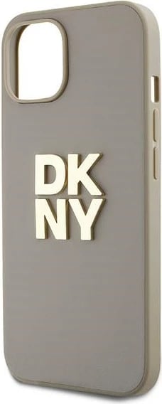 Mbështjellës DKNY Wrist Strap Stock Logo për iPhone 15/14/13, bezhë