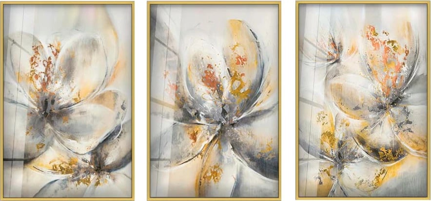 Pikturë dekorative xhami e temperuar, shumëngjyrëshe, Wallity Huhu389, 30x40cm (3 copë)