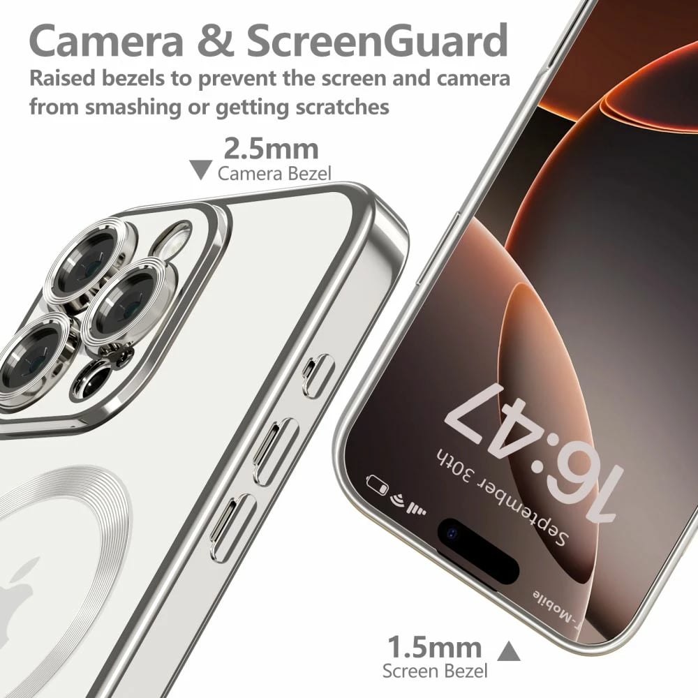 Mbështjellës Tech-Protect MagFlex për iPhone 16 Pro Max, MagSafe, Titanic