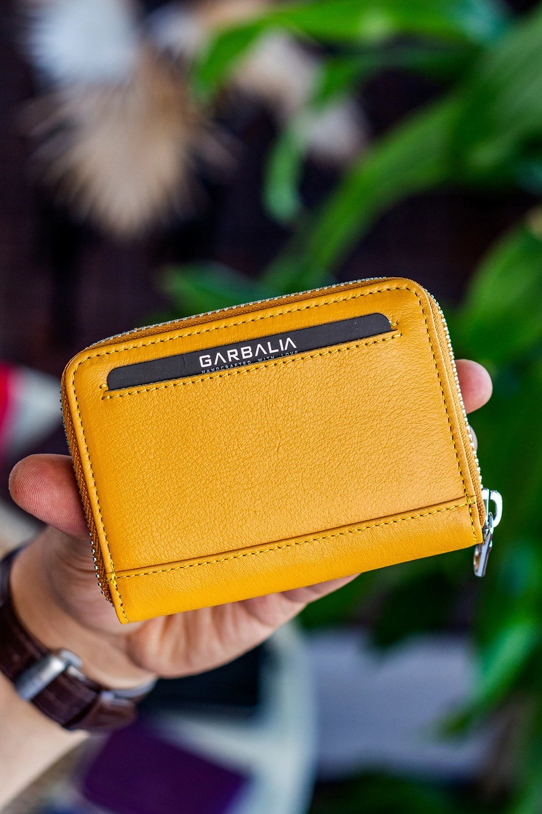 Portofol unisex Zoozie Bags, ngjyrë mustard, Sydney