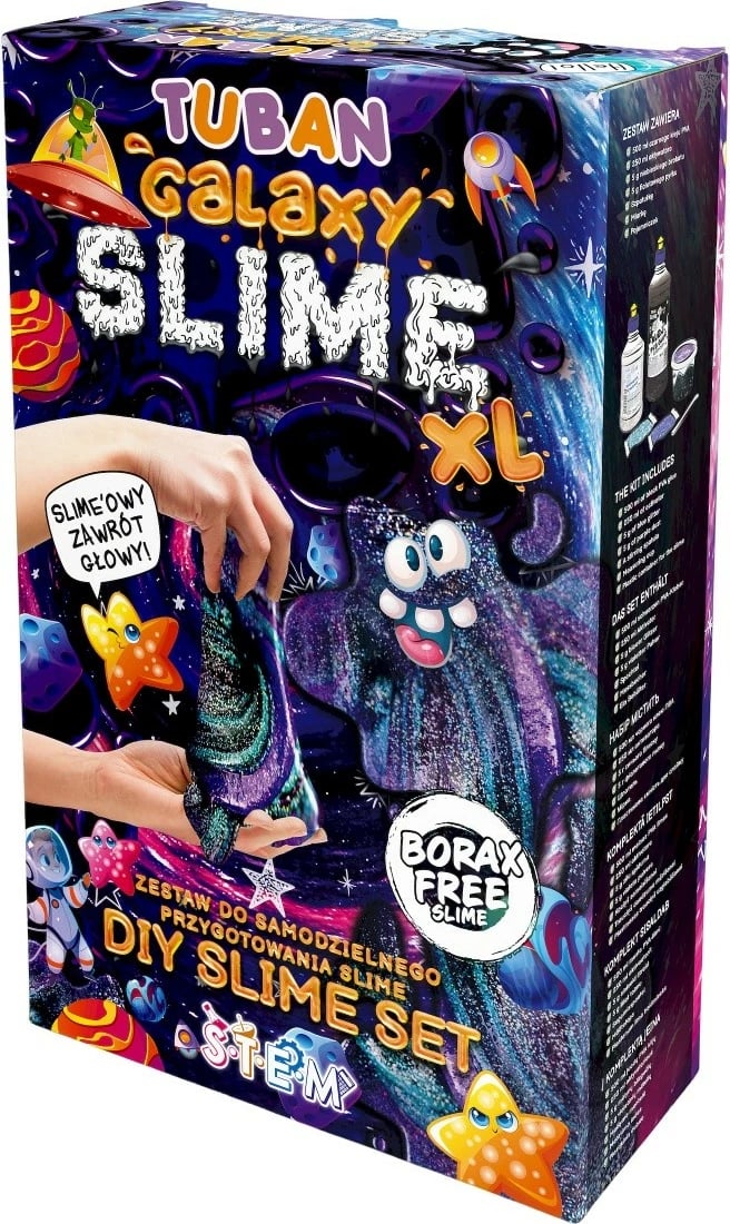 Set DIY slime Tuban Galaxy XL, shumëngjyrësh