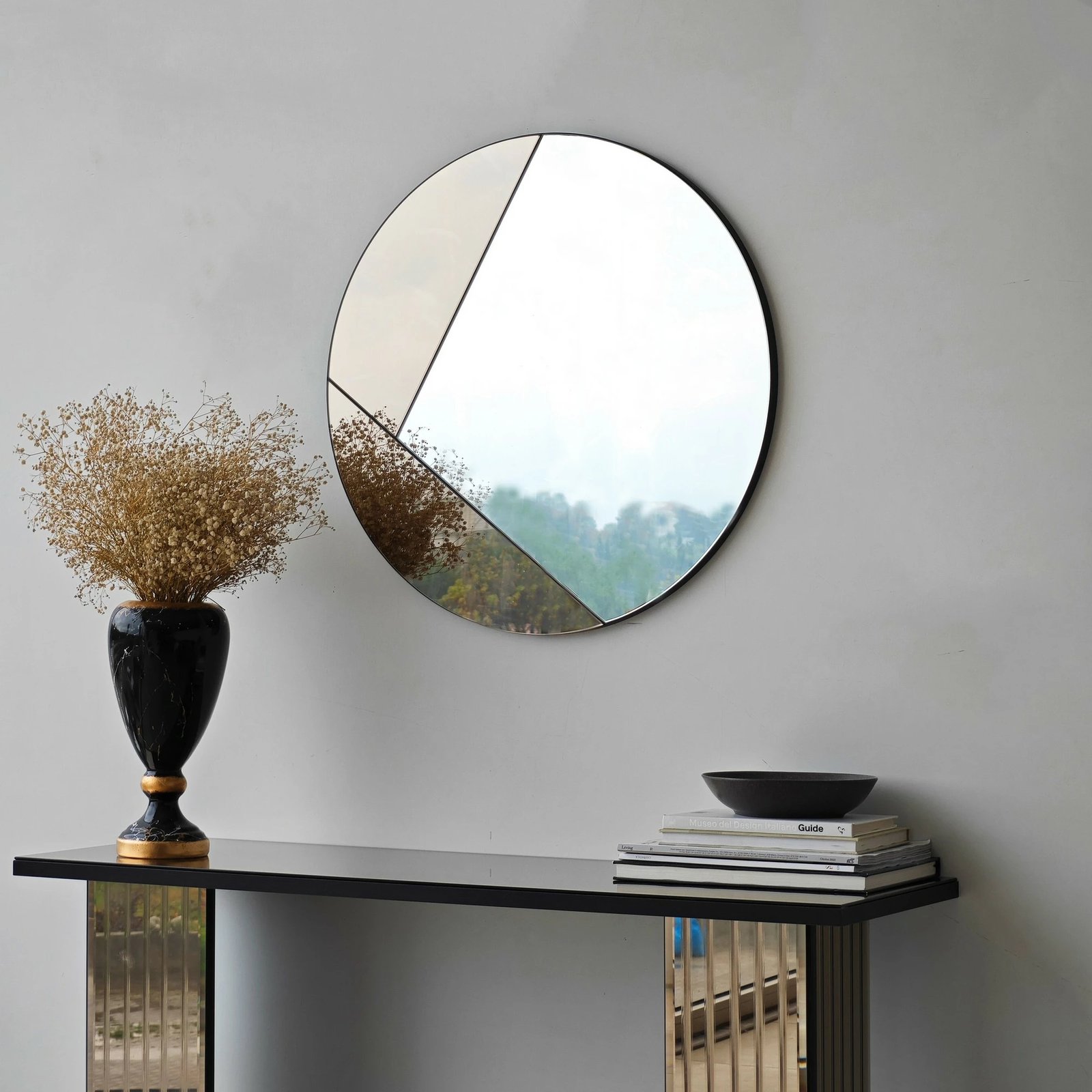 Pasqyrë dekorative Skye Decor, bronzi, Cicero, 60x60cm