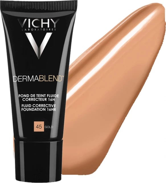 Pudër e lëngshme Vichy Dermablend Dermablend, Gold 45, 30ml