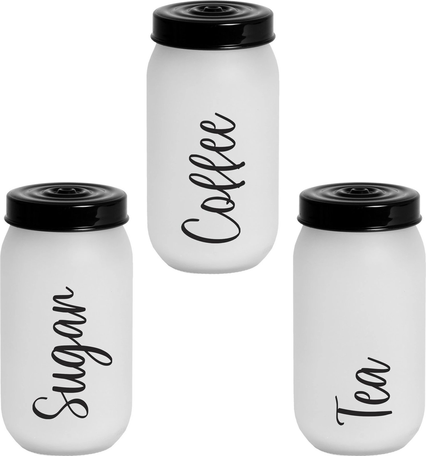 Set kavanozash (3 copë), Hermia Concept, WhFDecjBlaP03-10 TCS