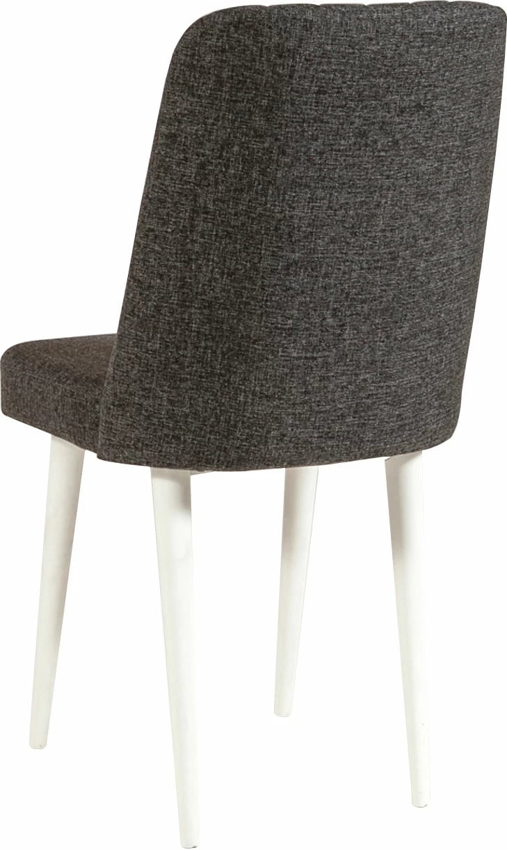 Set tavoline me karrige (4 copë), Hanah Home Vina 1053, e zgjatshme, anthracite dhe e bardhë