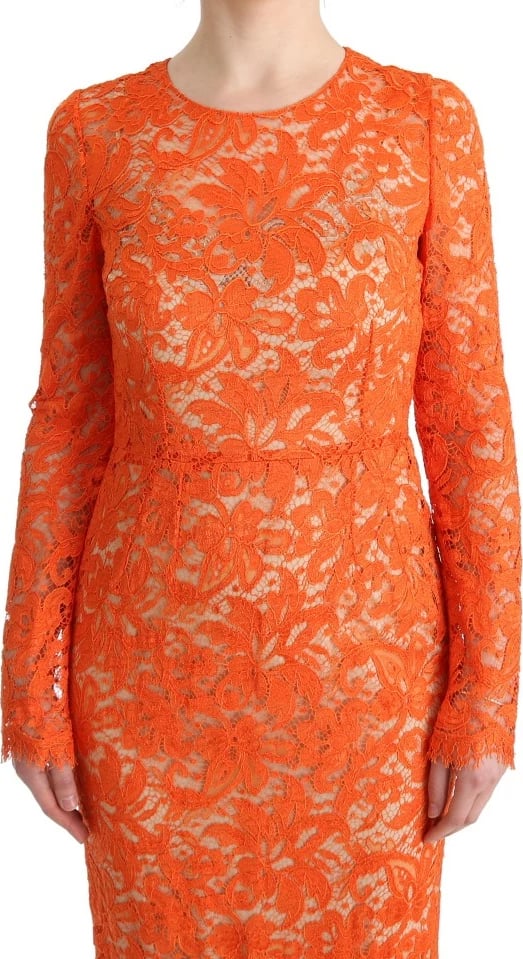 Fustan për femra Dolce & Gabbana, i portokalltë