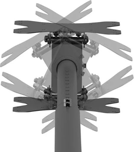 Mbajtës tavani për TV Neomounts CL35-340BL22, 23-42 inç, 45 kg, i zi