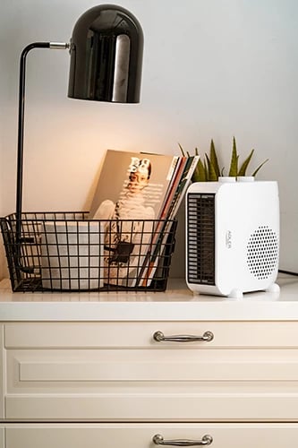 Ngrohës me ventilator, Adler, AD 7725, 2000W, 2 nivele, termostat, ajër i ftohtë/ i ngrohtë, vertikal/horizontal, i bardhë