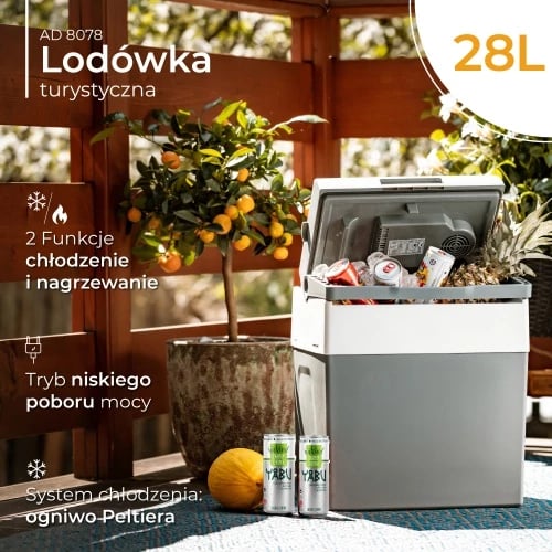 Ftohës portativ Adler AD 8078 28 L DC 12V/AC 220-240V ftoh/ngroh