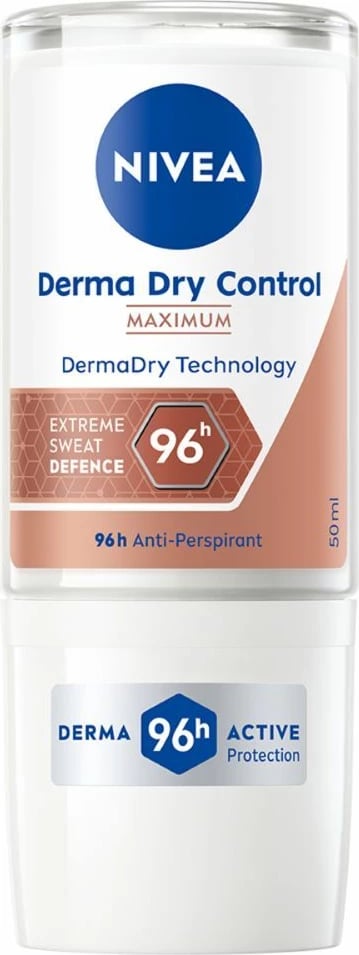 Deodorant roll-on për femra Nivea Derma Dry Control 50ml