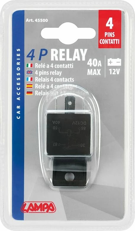 Rele Dritave 30a 12v 4 Dalje