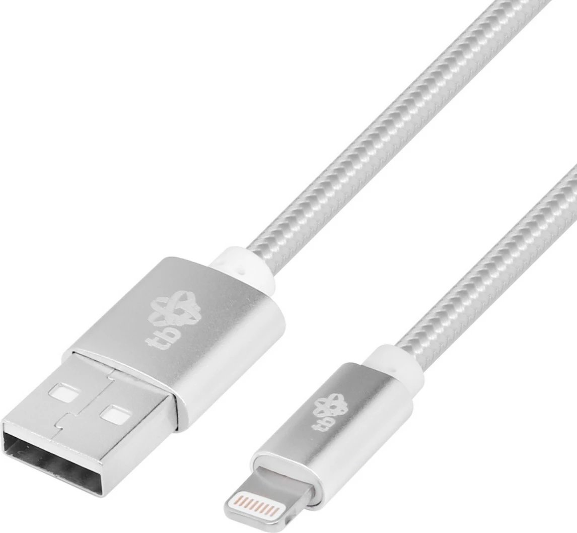 Kabllo Lightning-USB TB, 1.5m, argjendtë