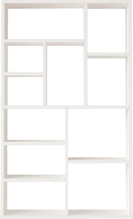 Raft librash Boteca 10-vendëshe, ngjyrë e bardhë, 75x22x123.6cm