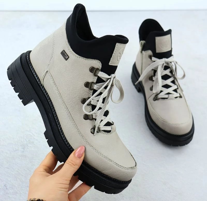 Çizme të shkurtra femra Rieker Y3158-60, bezhë