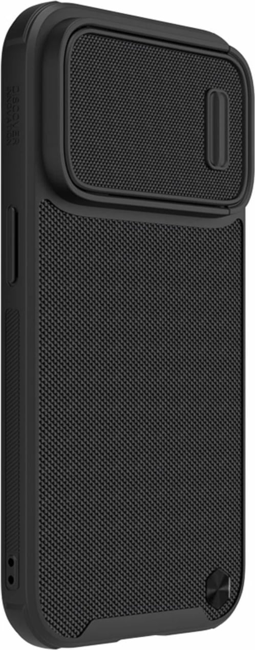 Mbështjellës Nillkin Textured S Case për iPhone 14 Pro Max, me kapak kamere, e zezë Mbështjellës Nillkin Textured S Case për iPhone 14 Pro Max, me kapak kamere, e zezë