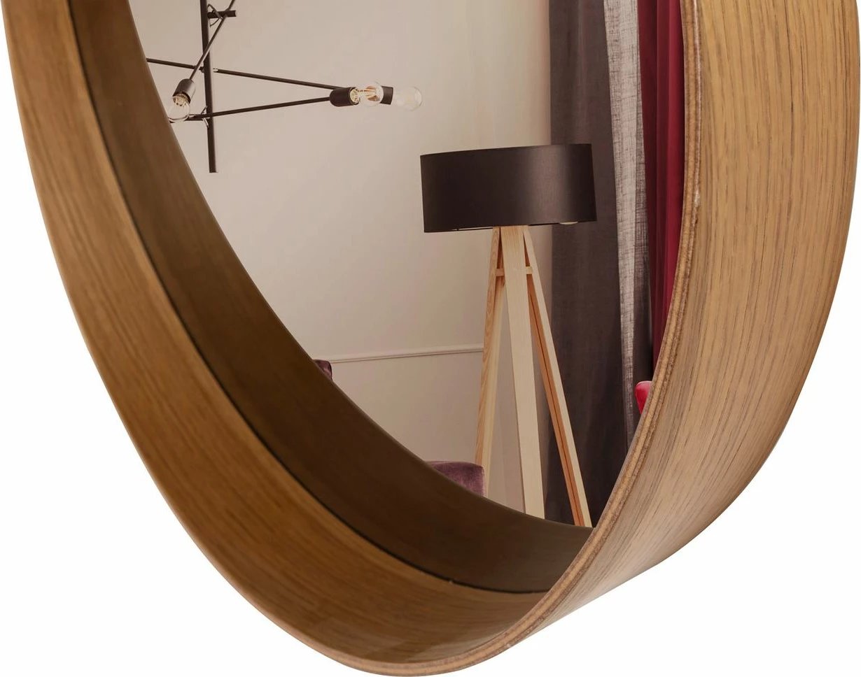 Pasqyrë dekorative Skye, Bias 60, ngjyrë arre