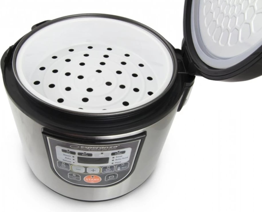 Tenxhere multifunksionale Esperanza EKG011, 5 L, 860 W, e zezë/argjend