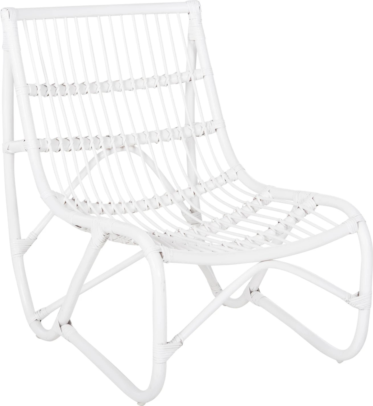 Karrige e jashtme GRINN FH9815.03, shkopinj ratan, ngjyrë e bardhë, 56.5x73.5x79.5H cm