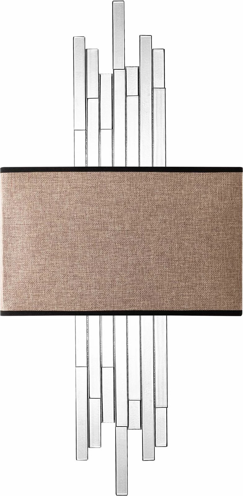 Llambë muri Opviq, Axıs - 15122, metal dhe pëlhurë, e bardhë dhe kafe e çelët