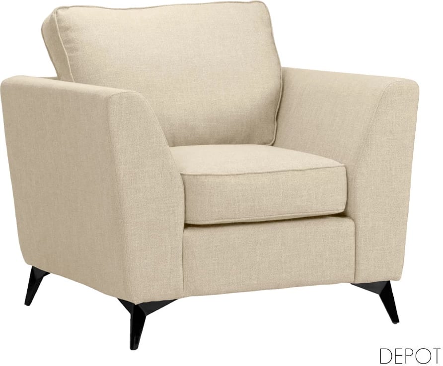 Fotelje BOEL, bezhë, BERGAMO 24, 96x86x92 cm