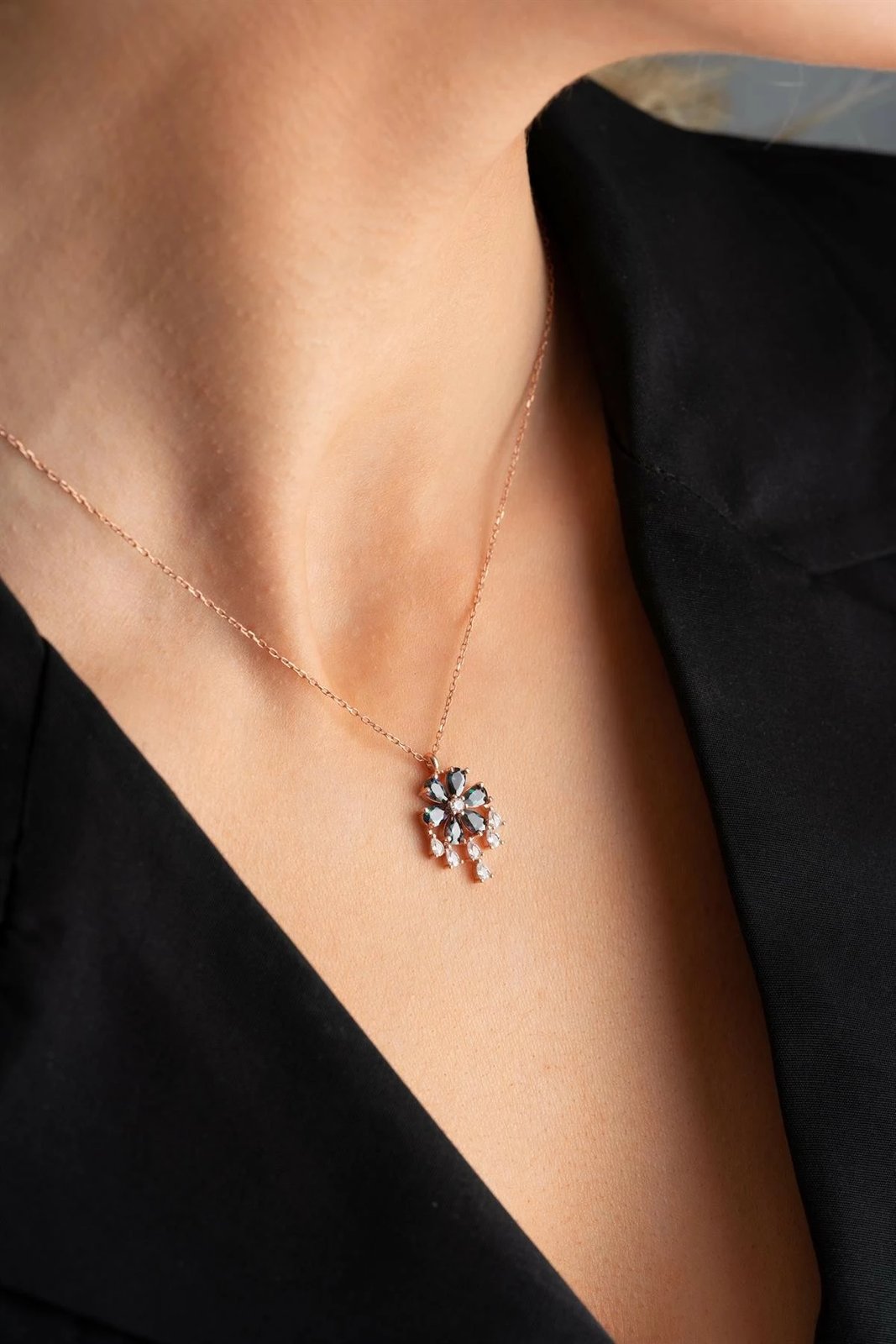 Qafore argjendi, ngjyrë rozë e zezë, Jumeon, NRZ999029