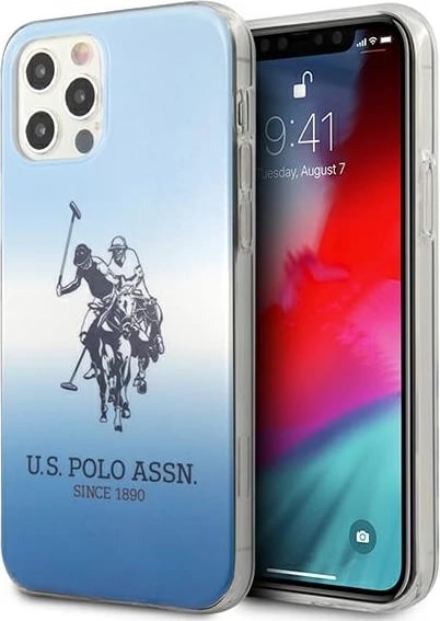 Mbështjellës U.S. Polo Assn. USHCP12MPCDGBL për iPhone 12/12 Pro 6.1", Gradient, Blu
