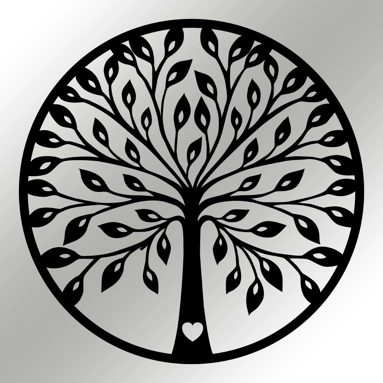 Aksesor dekorativ metalik për mur Wallity, Sadi, ngjyrë e zezë, 58x58cm