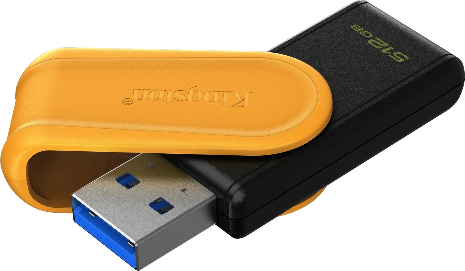USB Kingston DataTraveler Exodia S 512GB, USB 3.2, zi/verdhë