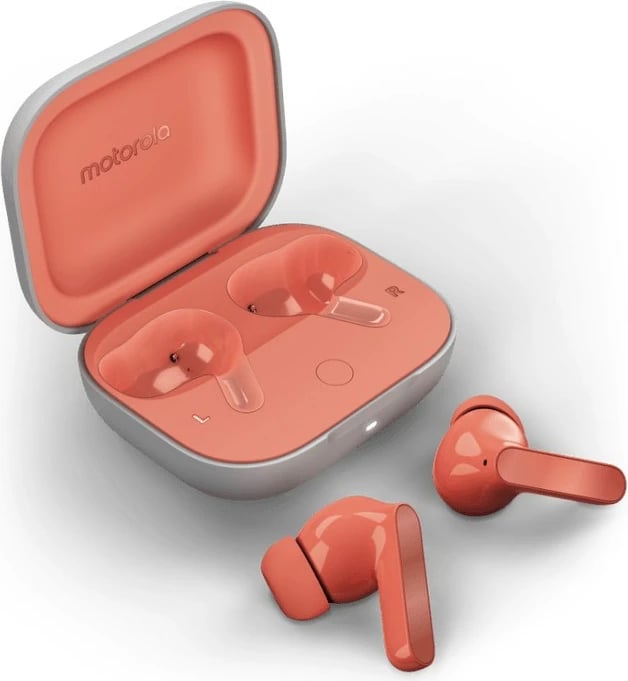 Kufje Motorola Moto Buds wireless, Bluetooth 5.3, Dolby Atmos, Coral
