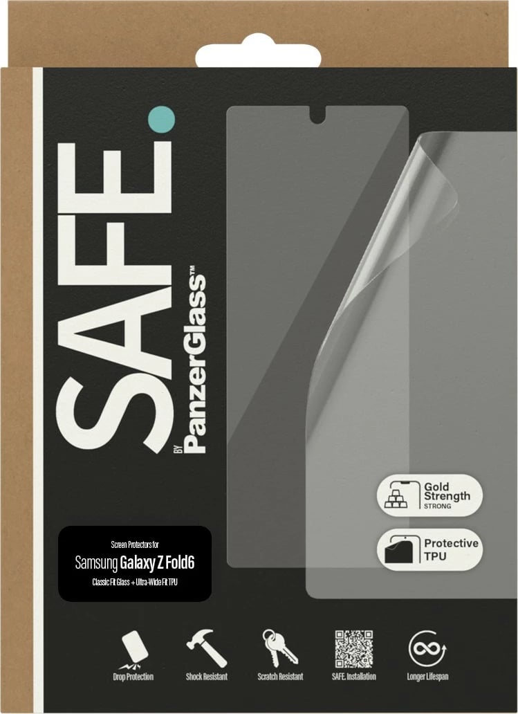 Mbrojtës ekrani PanzerGlass SAFE.by për Samsung Z Fold 6, tempered glass & film, transparent