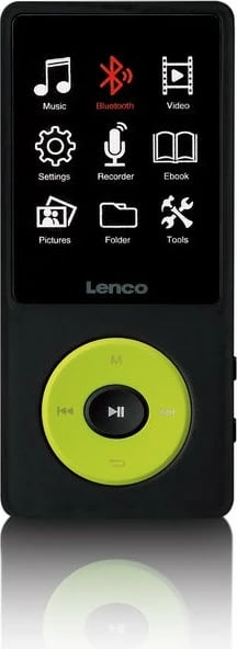 MP4 player Lenco Xemio-860GR, 256GB, Bluetooth, microSD, zi/lime